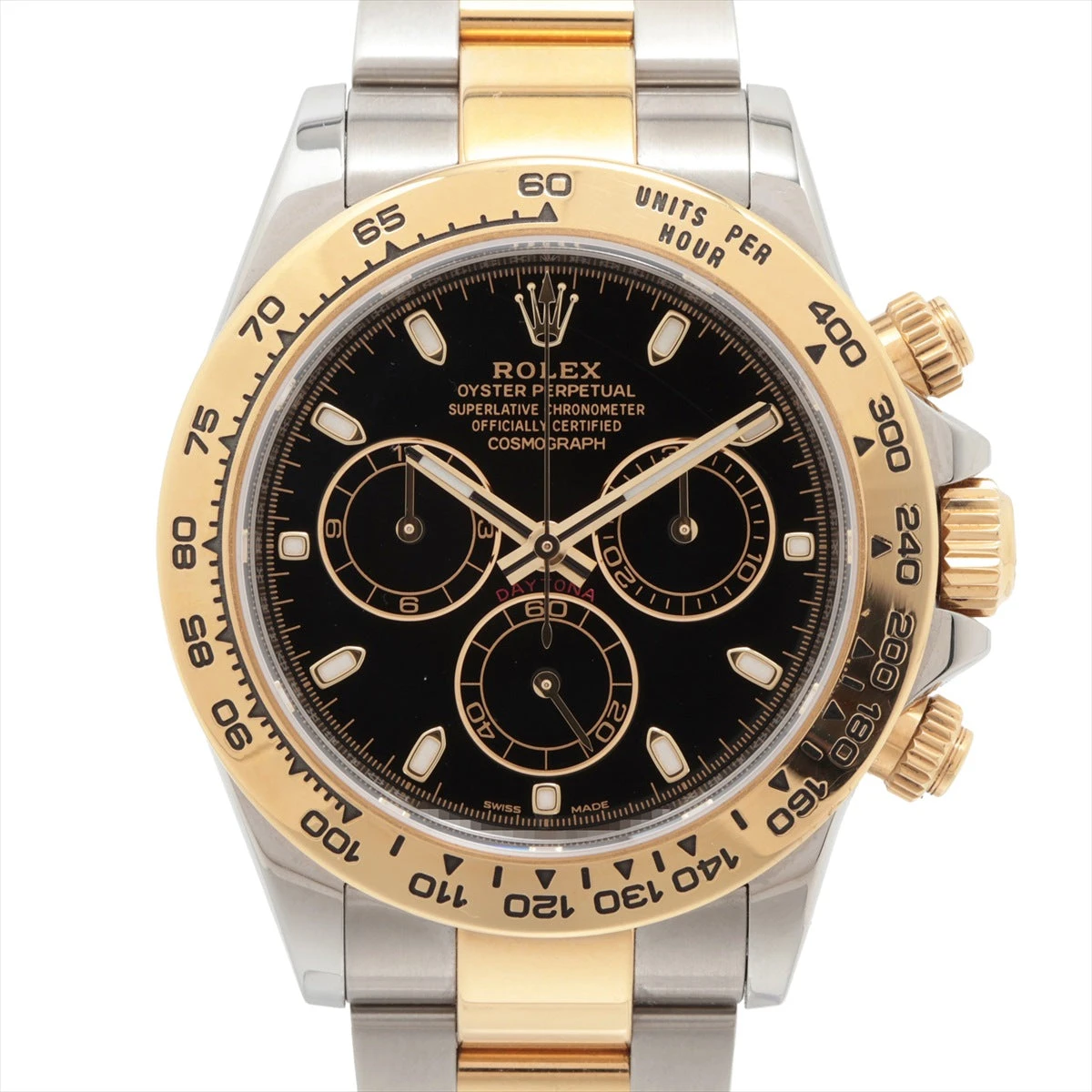 ロレックス デイトナ 116503 SS×YG AT 黒文字盤 あまりごま1 A3010761