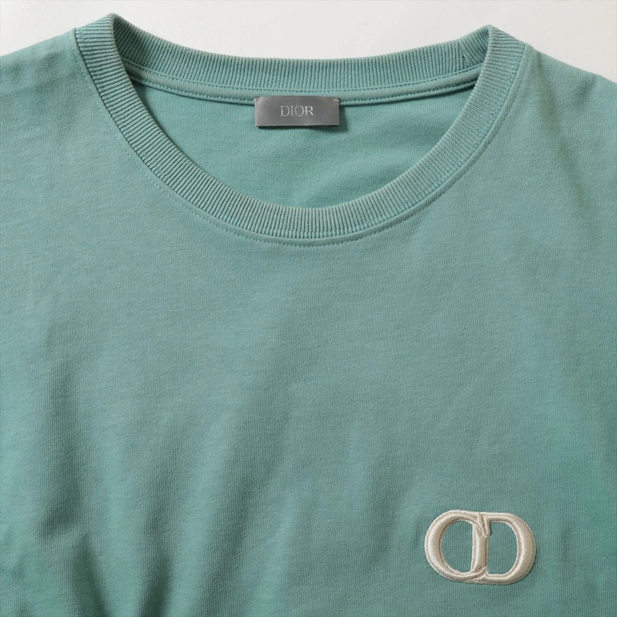 ディオール CDロゴ コットン Tシャツ XL メンズ グリーン 943J605A0554