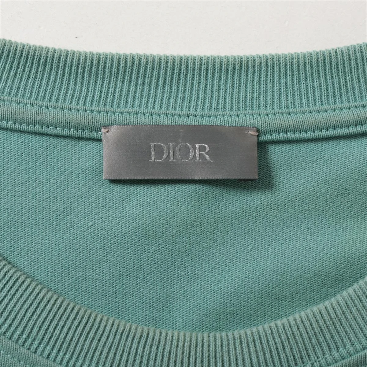 ディオール CDロゴ コットン Tシャツ XL メンズ グリーン 943J605A0554