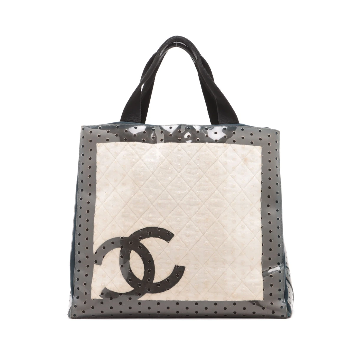 ★レア ★新品同様　シャネル　トートバッグ クルーズライン キャンパス シャネル(Chanel) クルーズライン レディース キャンバス,レザー