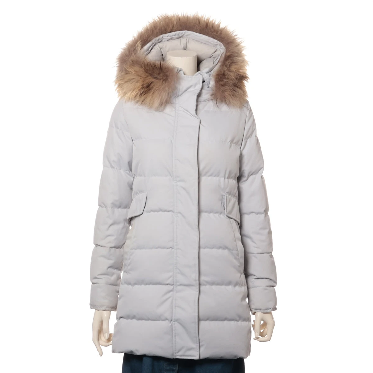 ピレネックス ポリエステル×ナイロン ダウンコート 34 レディース  