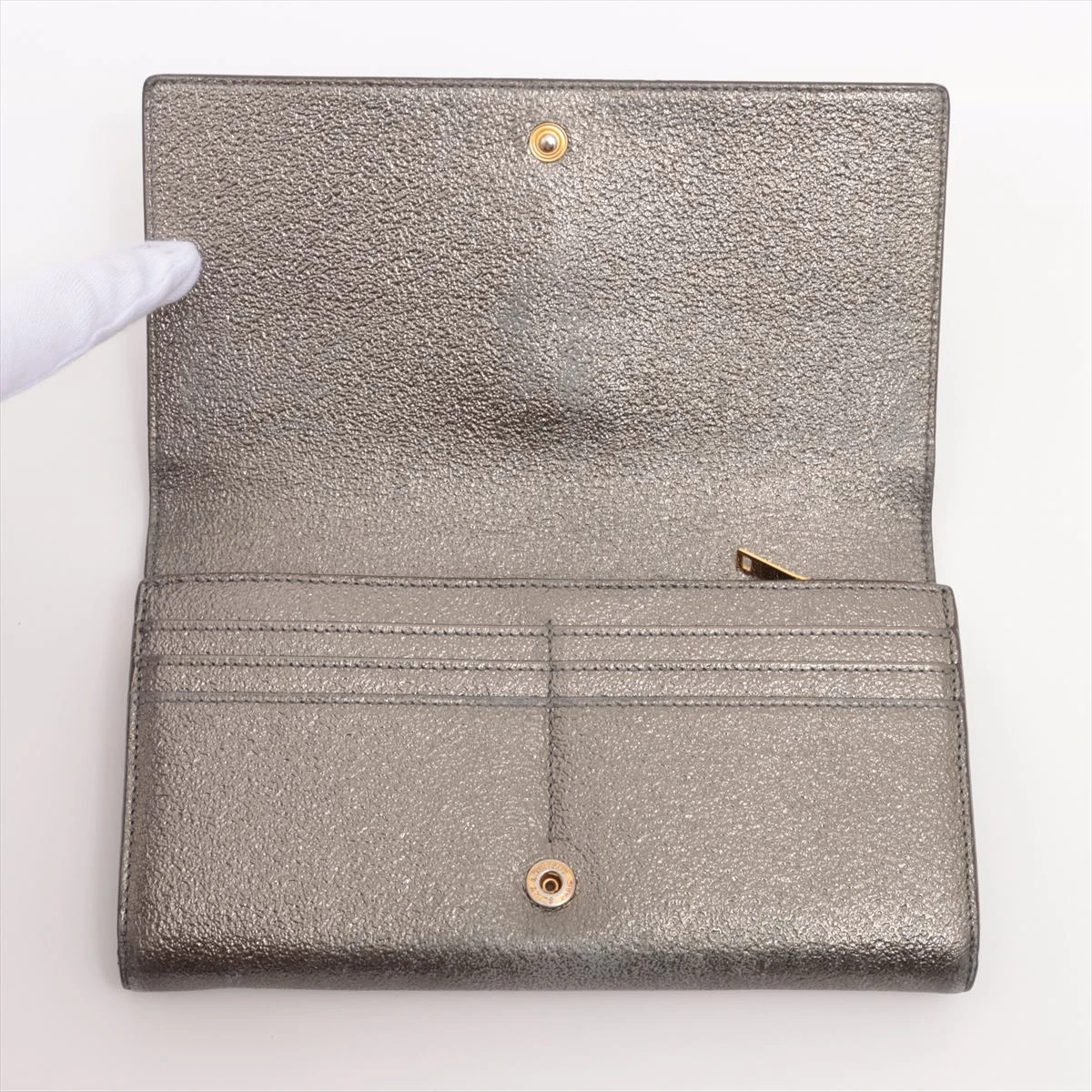 美品✨サンローラン　チェーンウォレット　パイソン　メタリックカラー ik-00-0671315-2.jpg