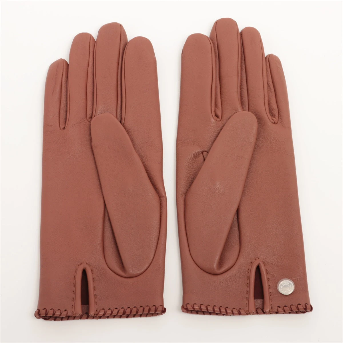 エルメス クルードセル グローブ 7 レザー ブラウン A3376644