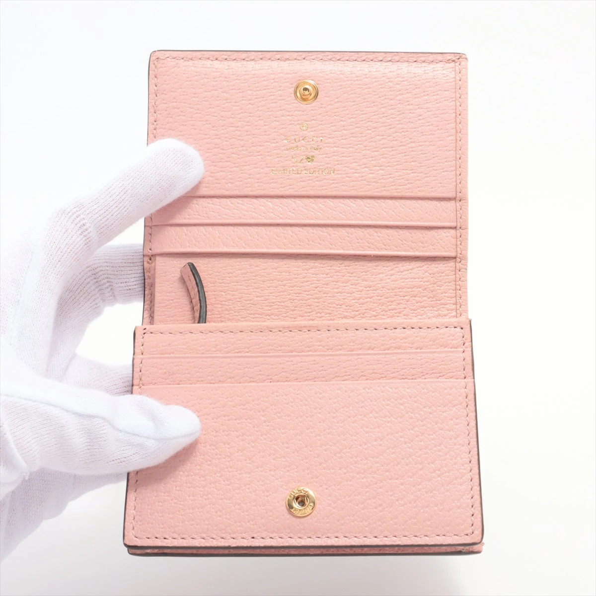 GUCCI 52 Limited Editionフローラルエンブロイダリー GUCCI 美品 グッチ 523155 2067 フローラルエンブロイダリー GG