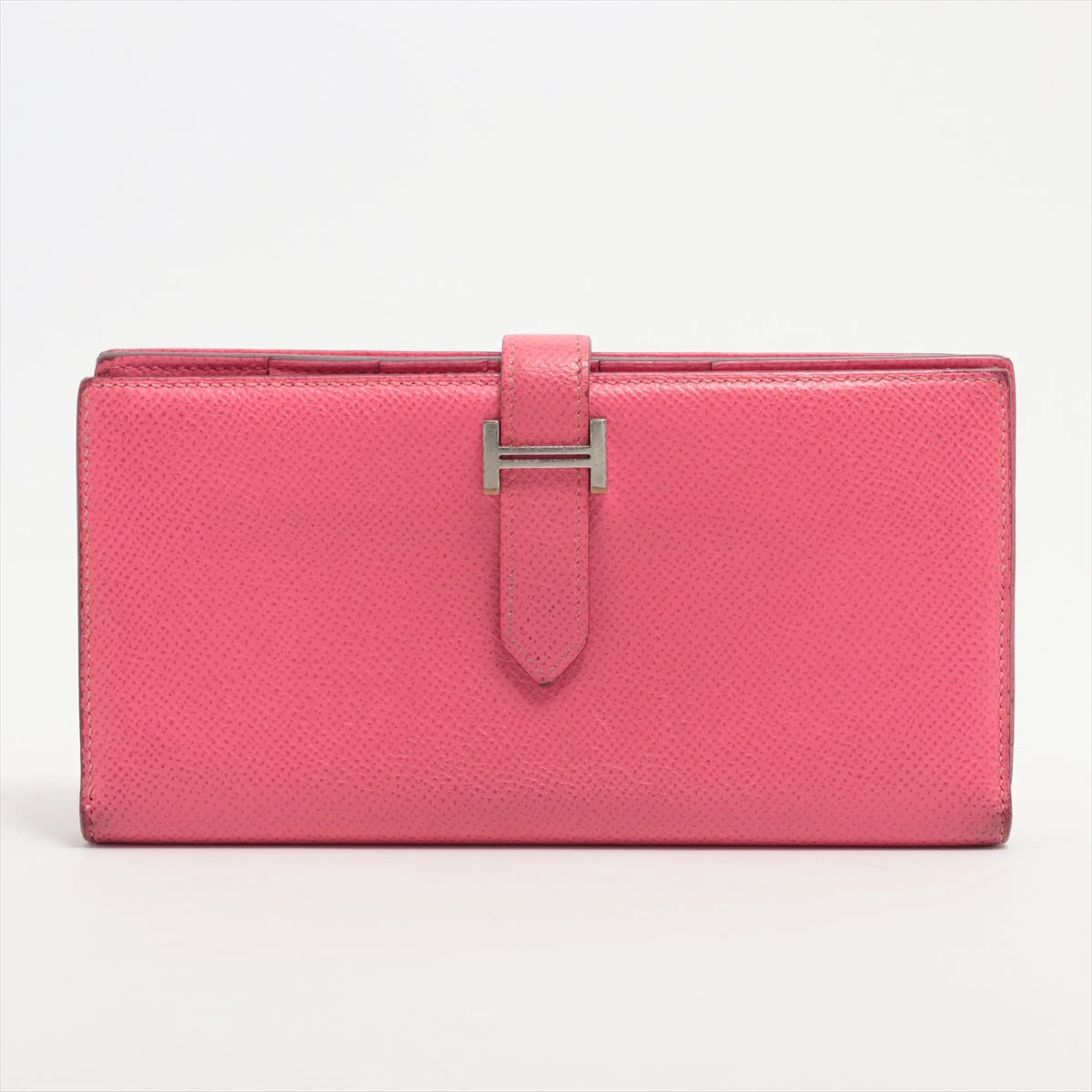 【美品】エルメス ベアンスフレ オレンジ 財布 □H刻印 エルメス(HERMES) ベアンスフレ 二つ折り長財布 R刻印 ヴォー
