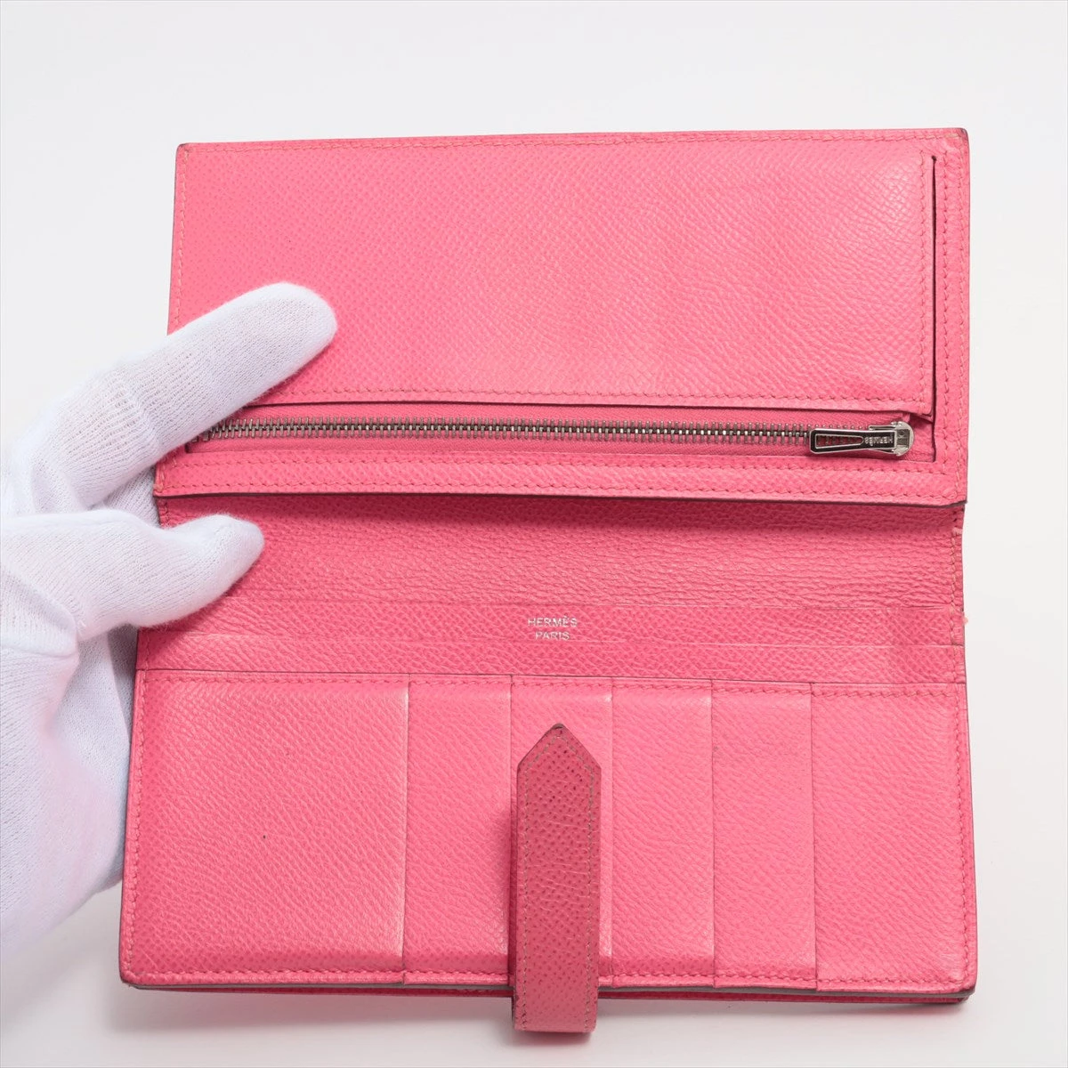✨️2018年✨️HERMES エルメス べアン スフレ ピンク 二つ折り長財布