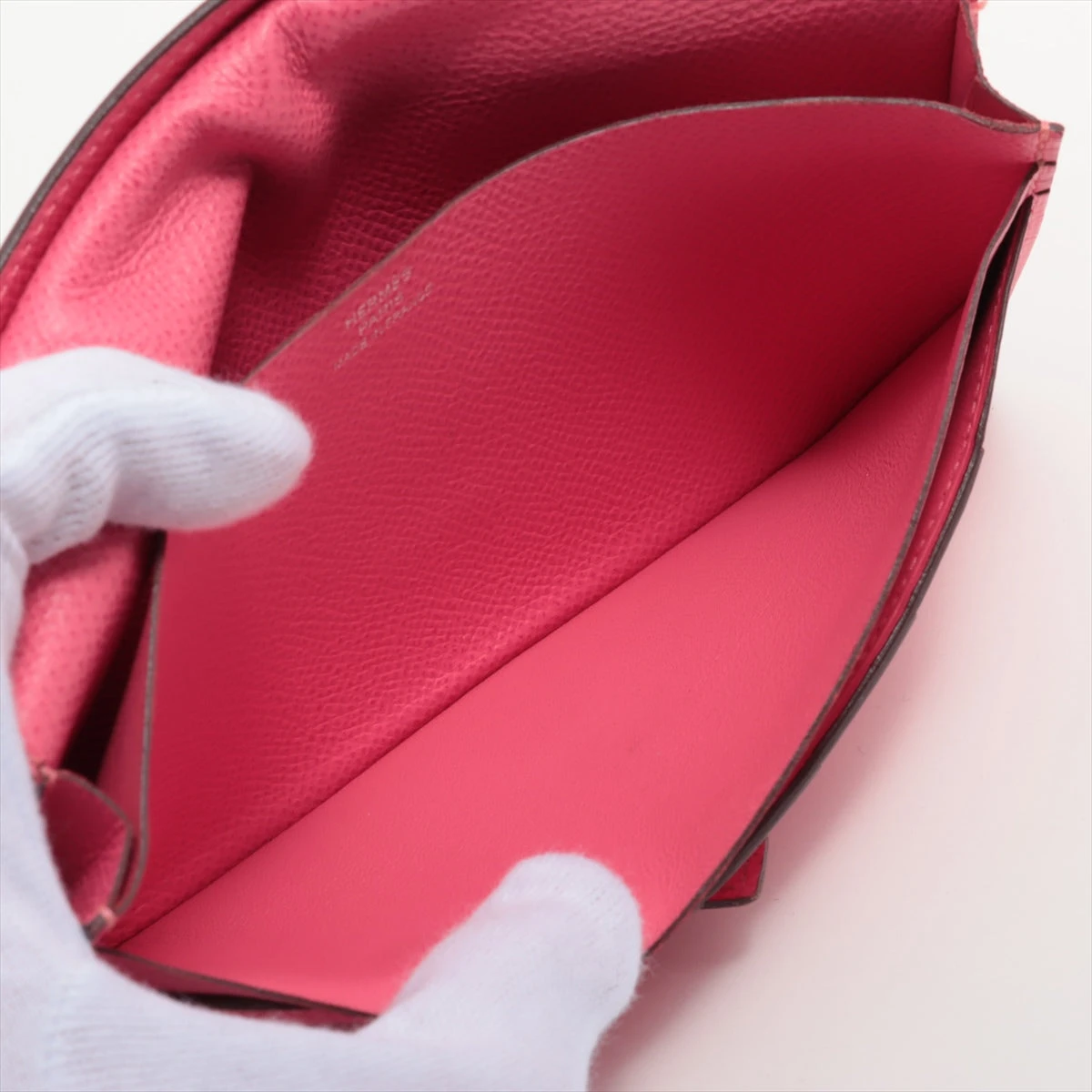 ヴォーエプソン　エルメスべアン財布　2015年T彫刻　ピンク ヴォーエプソン エルメスべアン財布 2015年T彫刻 ピンク - メルカリ