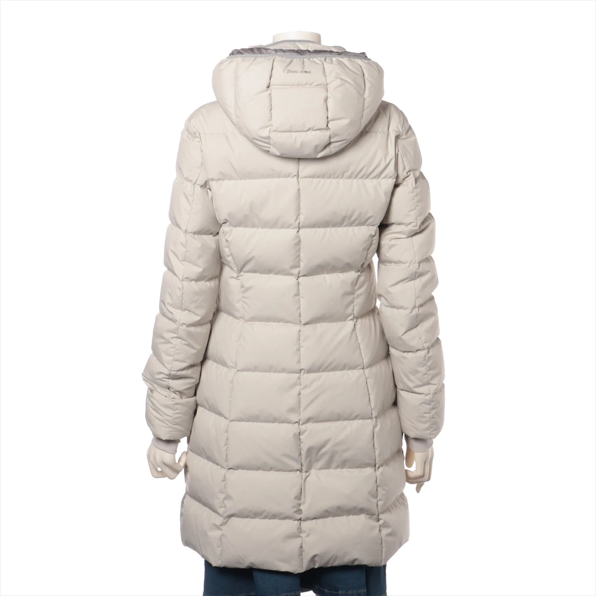 ヘルノ ポリエステル ダウンコート 42 レディース アイボリー