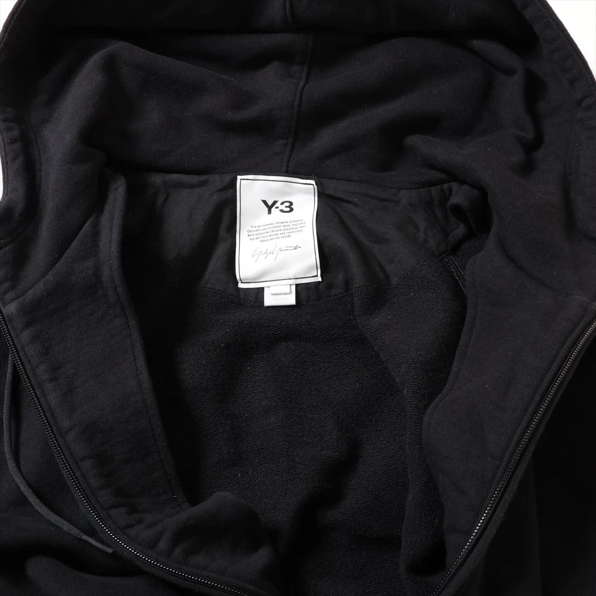 Y-3 グレー コットンパーカー　Lサイズ Amazon.co.jp: (ワイスリー)Y-3 CL LC HOODIE Y-3 ロゴ プル
