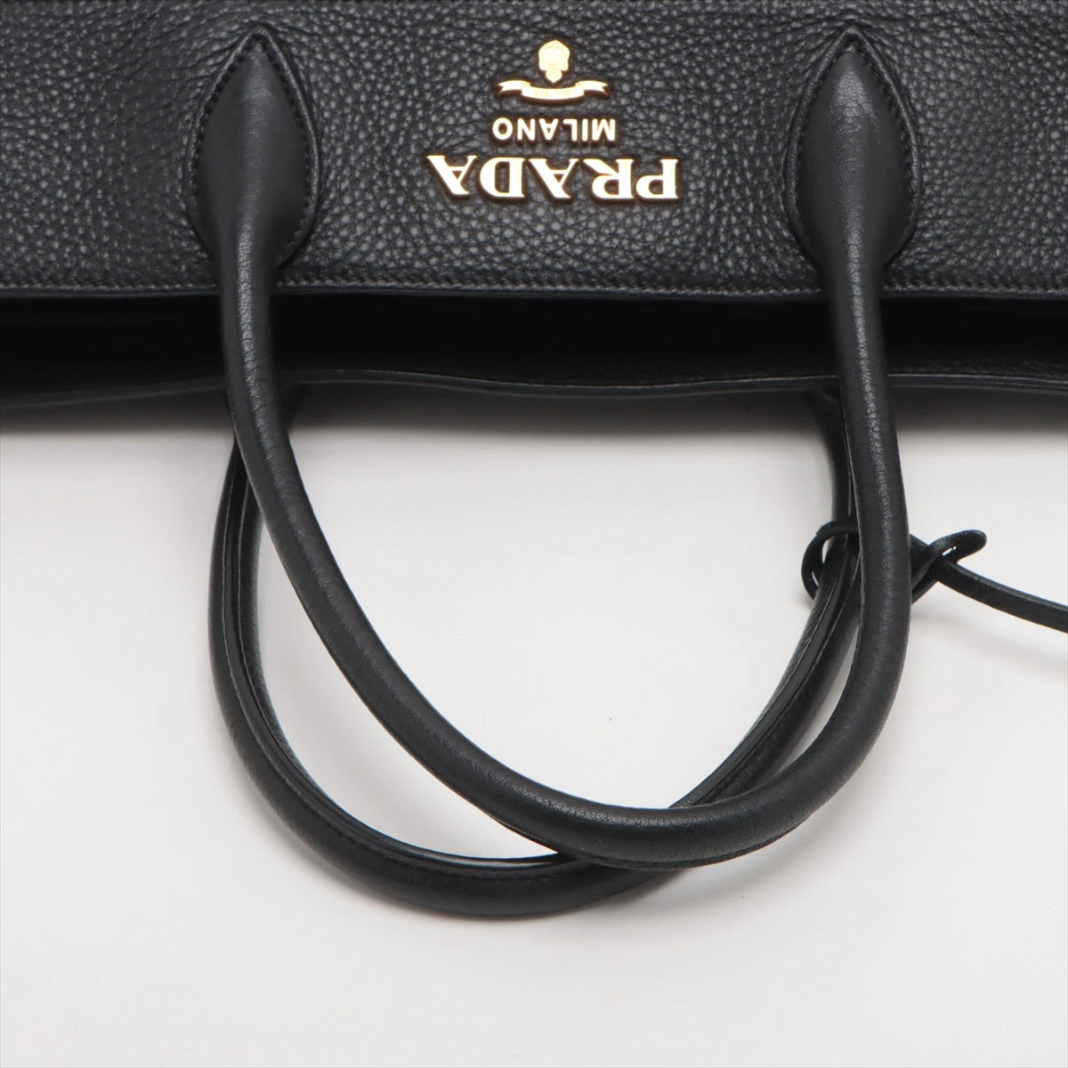 プラダ ヴィッテロダイノ レザー 2WAYトートバッグ ブラック 1BG194