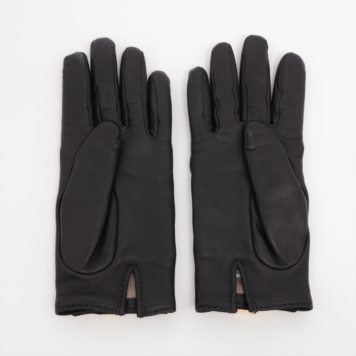 エルメス ケリー グローブ 7.5 レザー ブラック A3358947｜中古