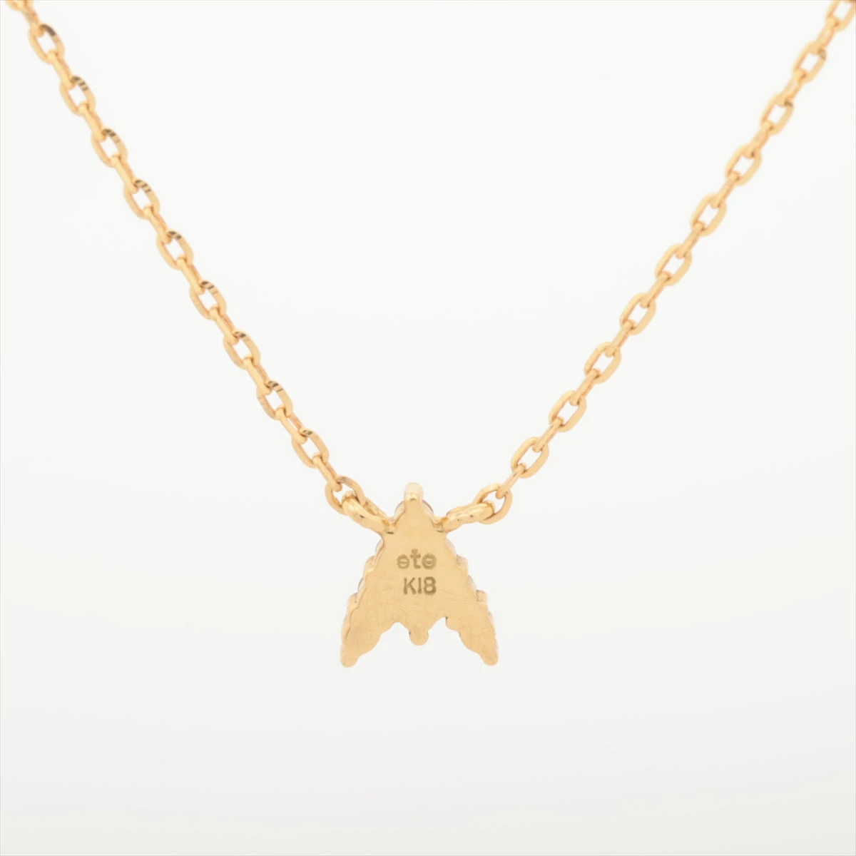 ete イニシャルネックレス　K18 ete イニシャルネックレス K18