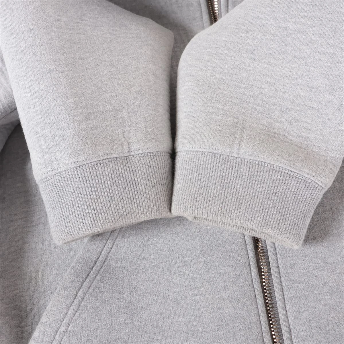 ミュウミュウ 23AW コットン パーカー S レディース グレー MJL967