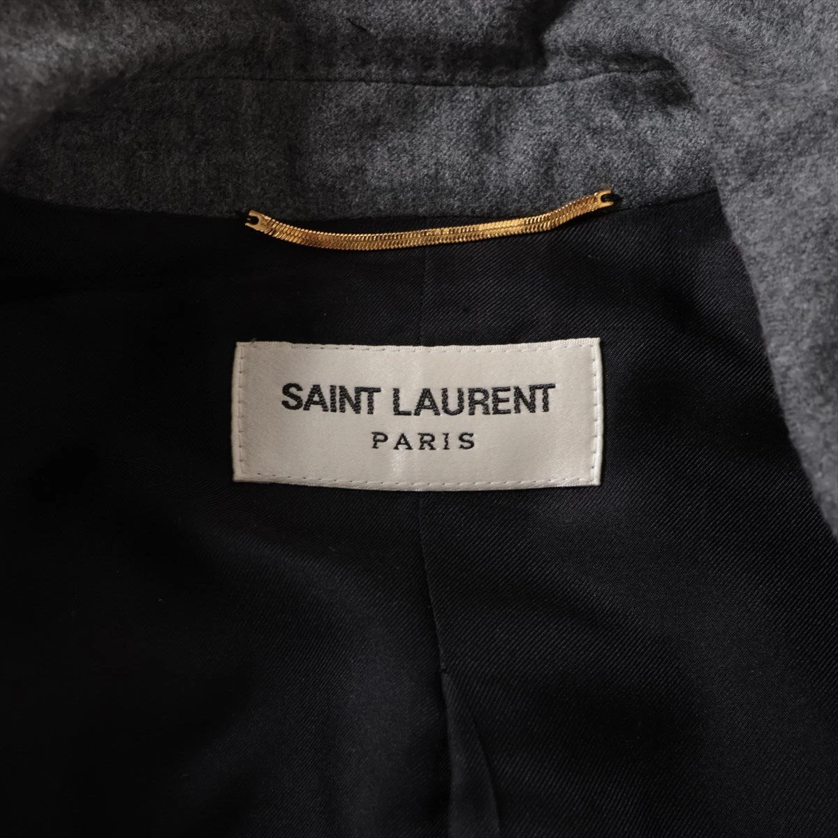 サンローランパリ 21年 ウール テーラードジャケット 38 レディース