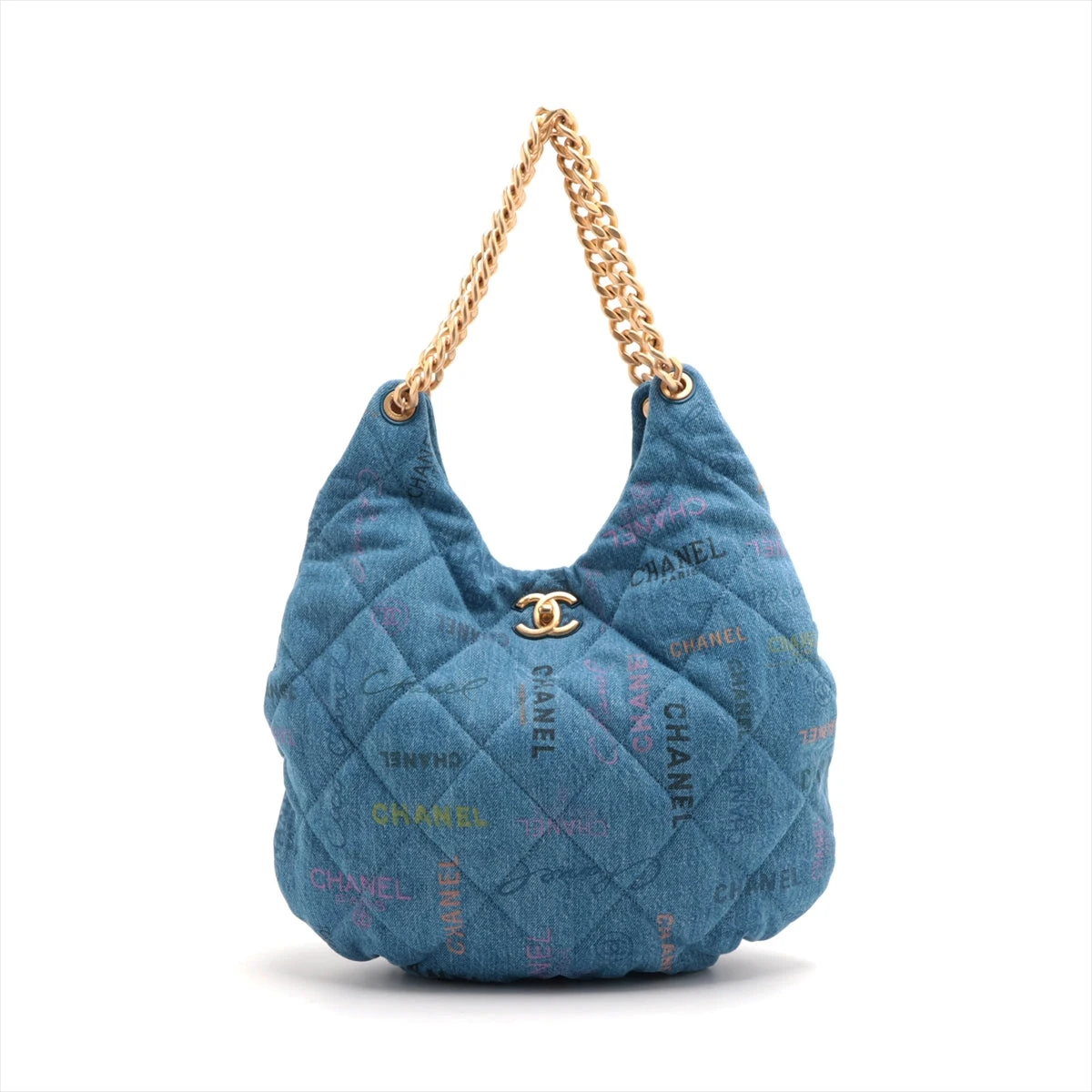 CHANEL ゴールド金具デニムリュック CHANEL ゴールド金具デニムリュック シャネル CHANEL デニム