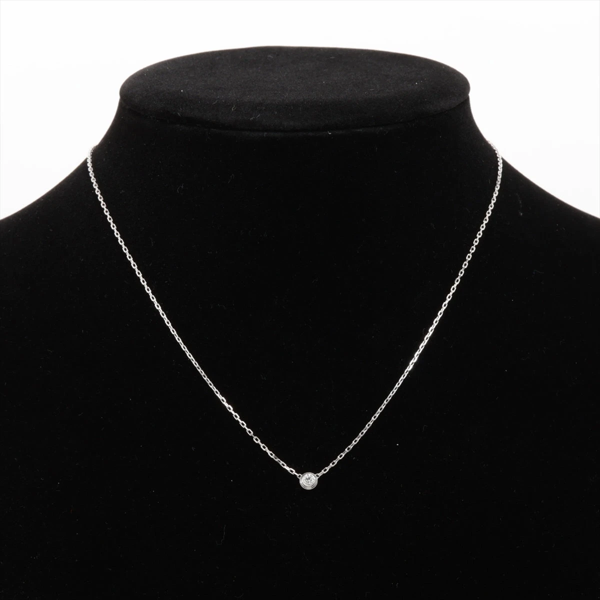maki様　未使用極美品　カルティエ　ネックレス　ダイヤモンド　SM カルティエ ダムール SM ダイヤ ネックレス 750(WG) 3.0g AP100044