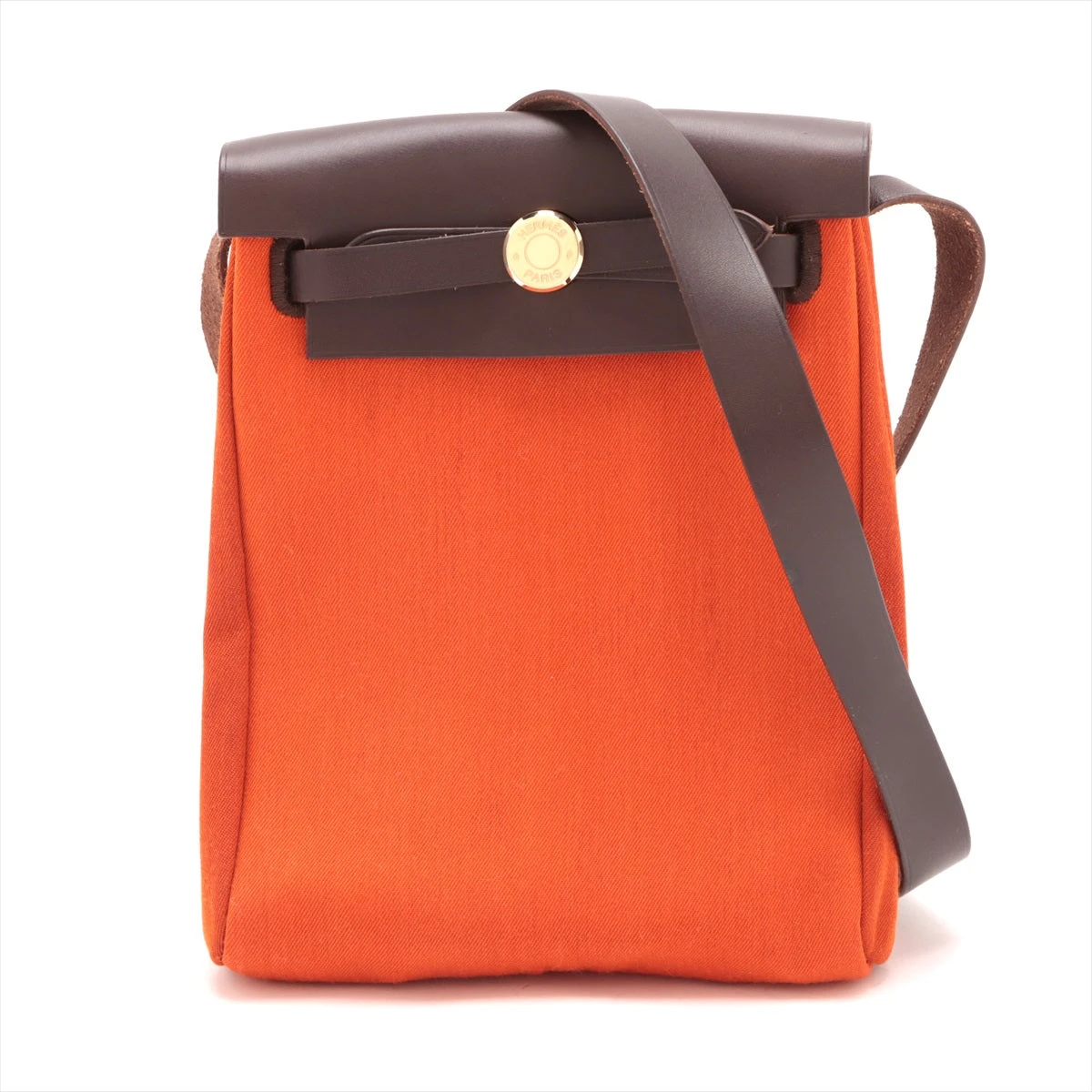 エルメス エールバッグTPM トワルオフィシエ×カーフレザー