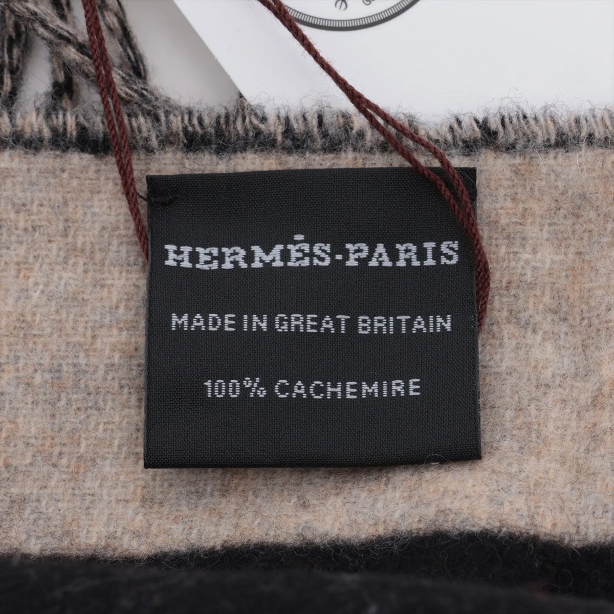 国内百貨店購入　エルメス　カシミヤ　ストール　マフラー　ラブストーリー エルメス カシミヤマフラー 《ラブストーリー》ブラック