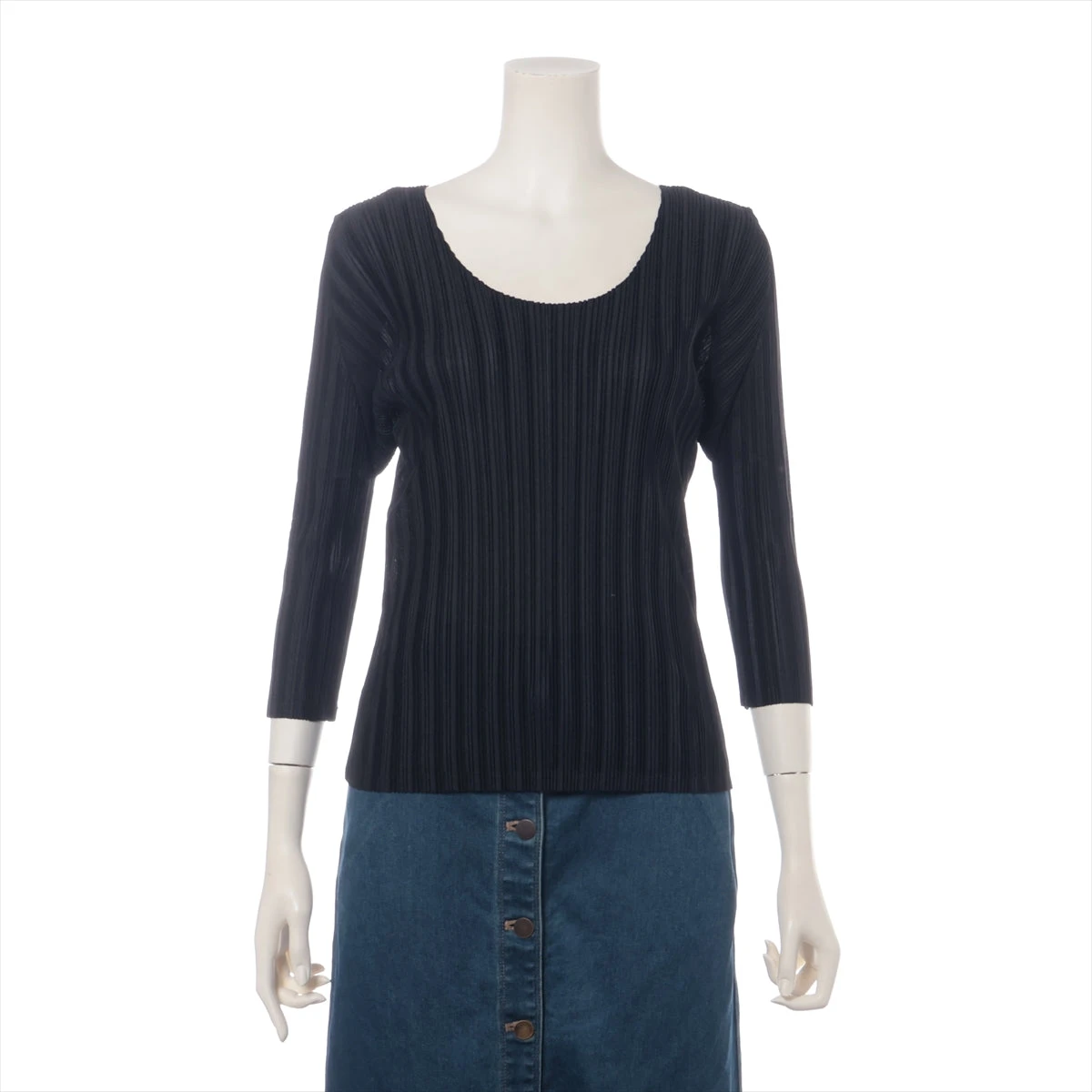 プリーツプリーズ★黒ブラウスジャケット　サイズ3 プリーツプリーズ ポリエステル ジャケット 03 ブラック PP33