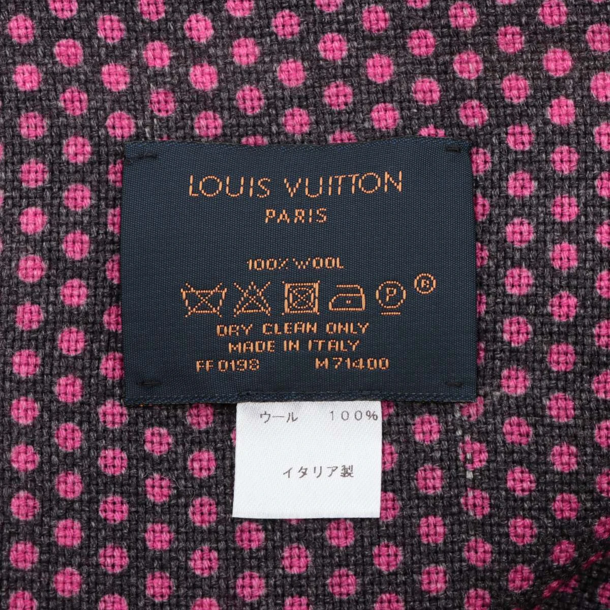 ヴィトン M71400 ポップモノグラム FF0198 ストール ウール ピンク