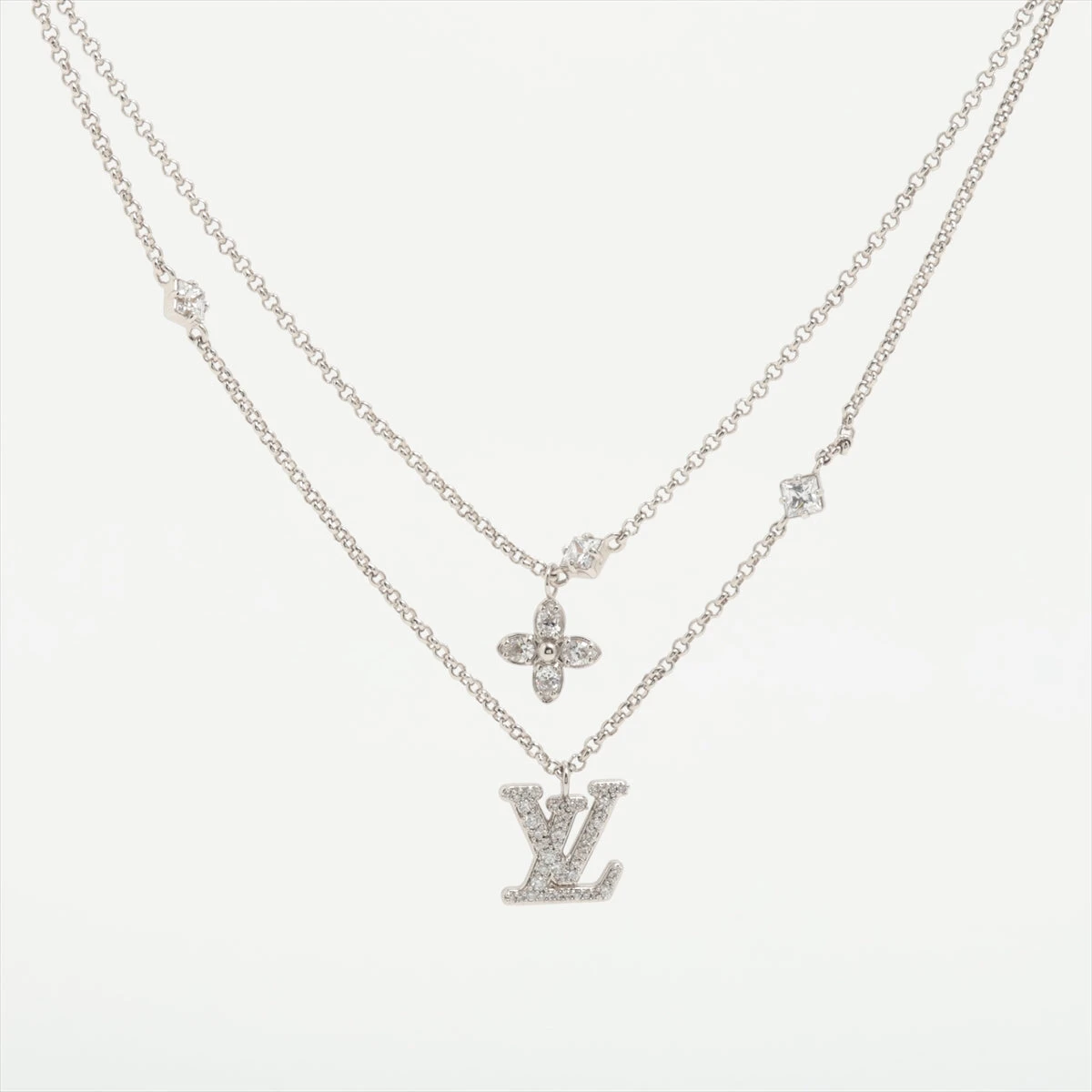 ヴィトン ネックレス レディLV TE3234 ネックレス GP×ライン
