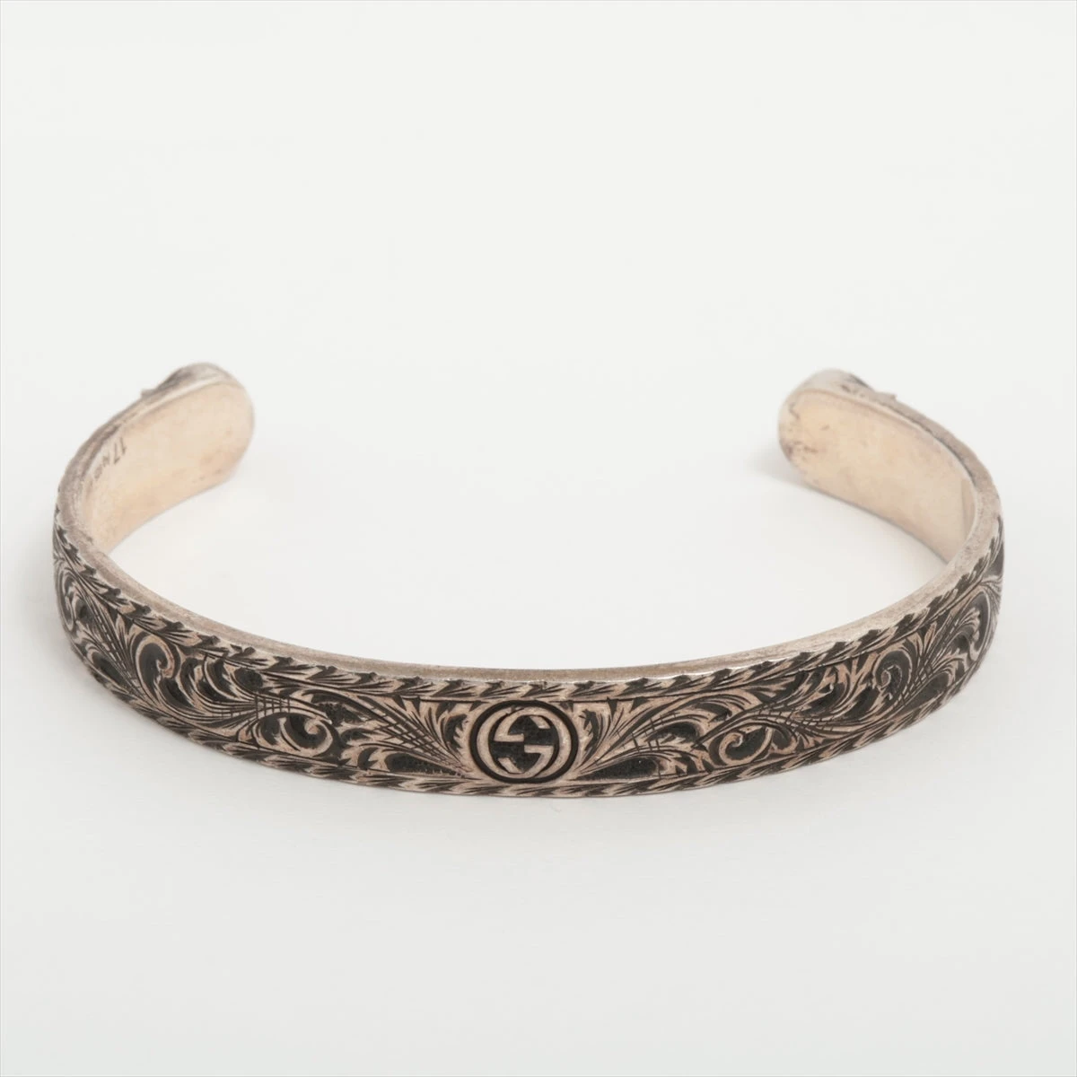R*U様 GUCCI タイガーヘッドバングル グッチ タイガーヘッド バングル 925 34.3g シルバー A3382492｜中古