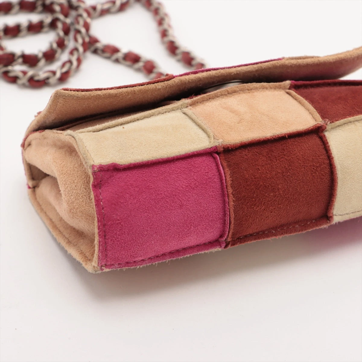 【CHANEL】シャネルチョコバー パッチワークスエードチェーンバッグ シャネル チョコバー スエード チェーンショルダーバッグ パッチワーク