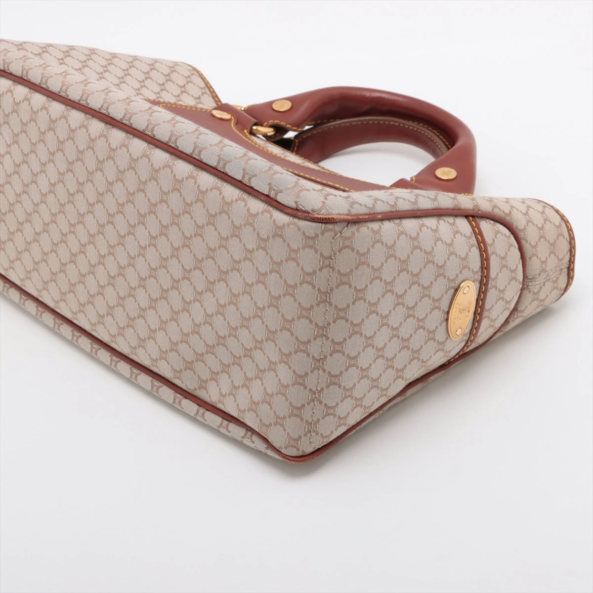 本物 セリーヌ ハンドバッグ レディース ブギーバッグ ベージュ マカダム ロゴ CELINE - 本物 セリーヌ ハンドバッグ レディース ブギーバッグ