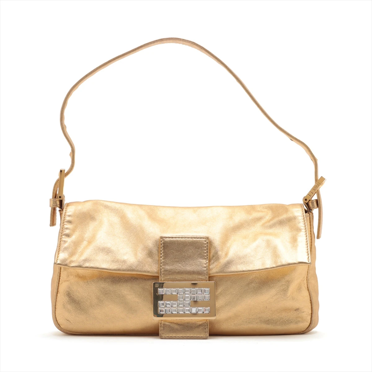 FENDI FF金具 マンマバケット スエード レザー ショルダーバッグ FENDI フェンディ FF金具 マンマバケット スエード レザー ショルダー