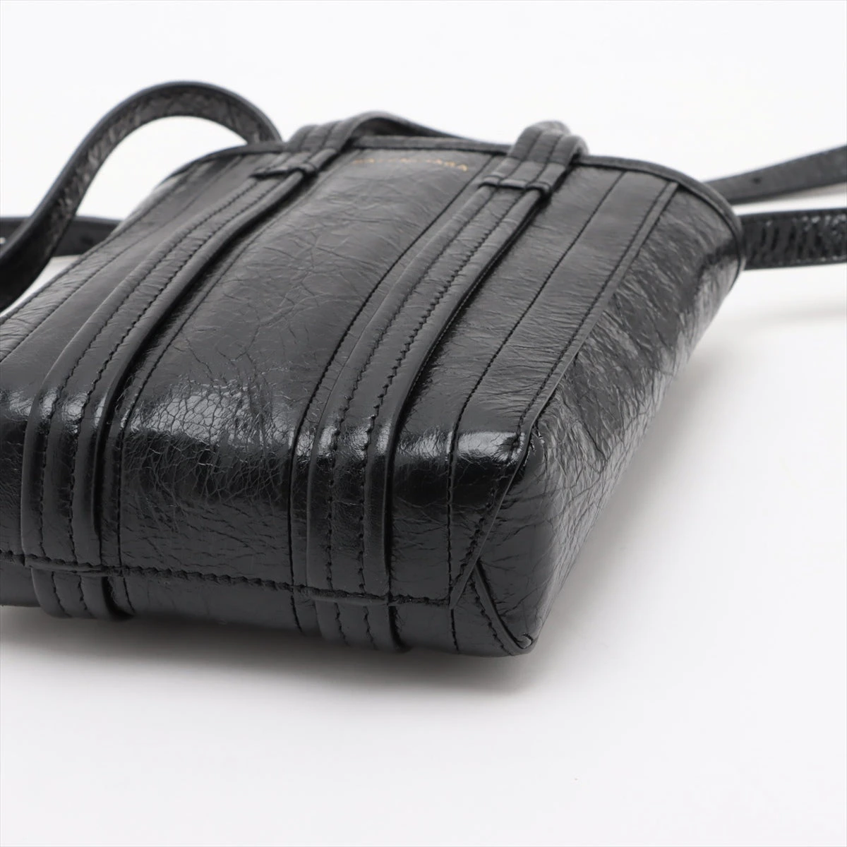 バレンシアガ バルべス レザー 2WAYショルダーバッグ ブラック 693793