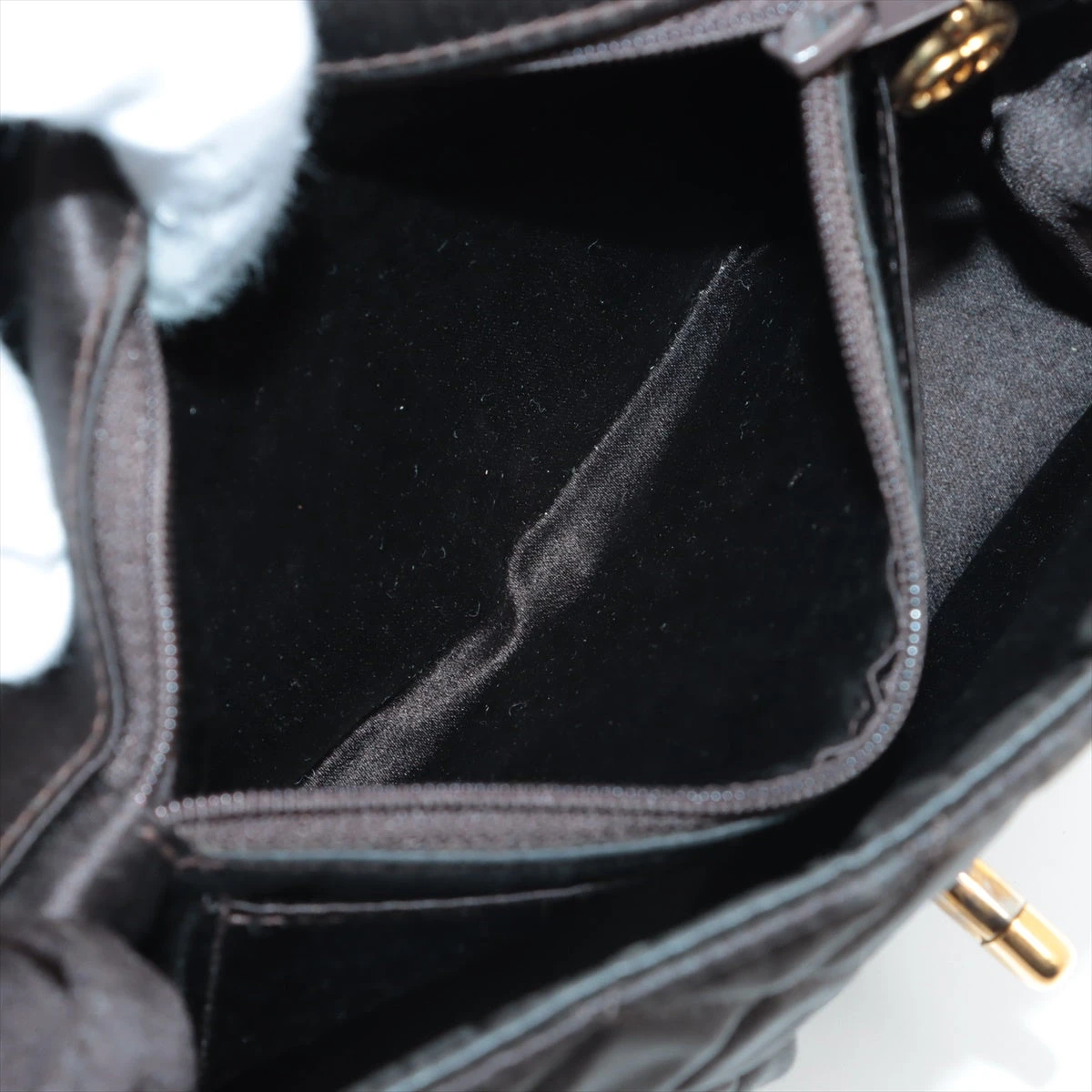 シャネル ミニマトラッセ サテン チェーンショルダーバッグ