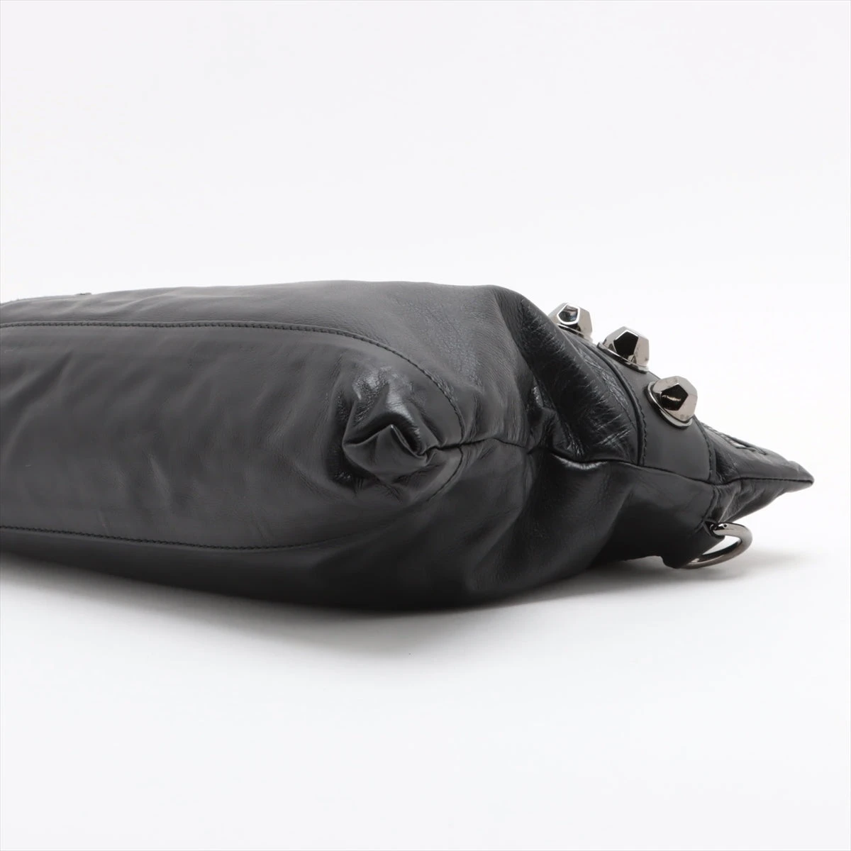 ゴス グランジ 古着小物 LOST&FOUND スタッズ レザーショルダーバッグ