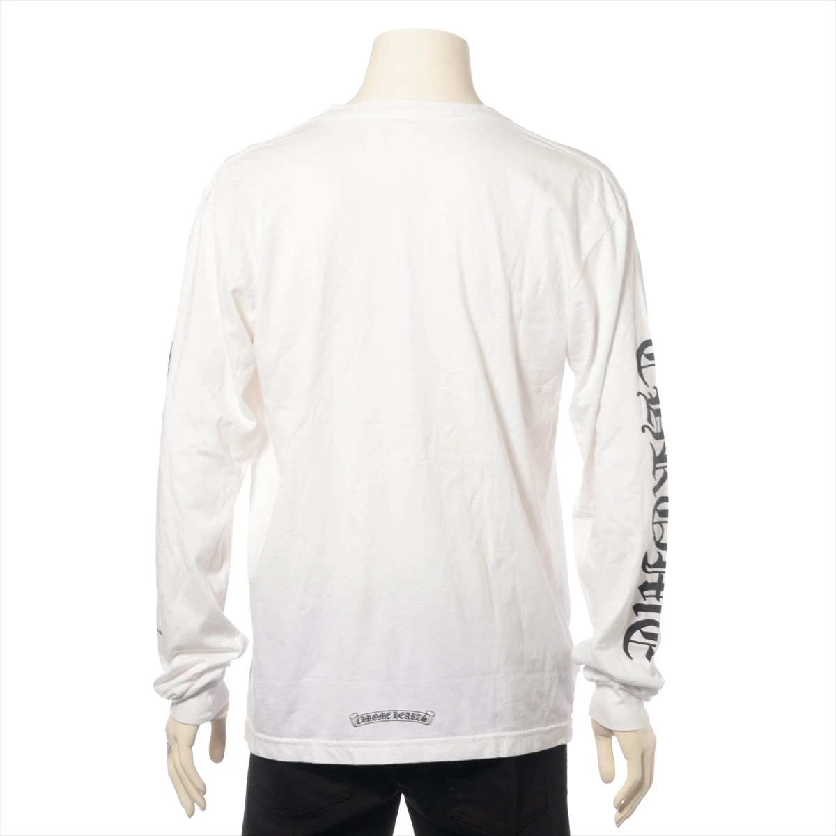 クロムハーツ ロングTシャツ コットン ホワイト サイズL