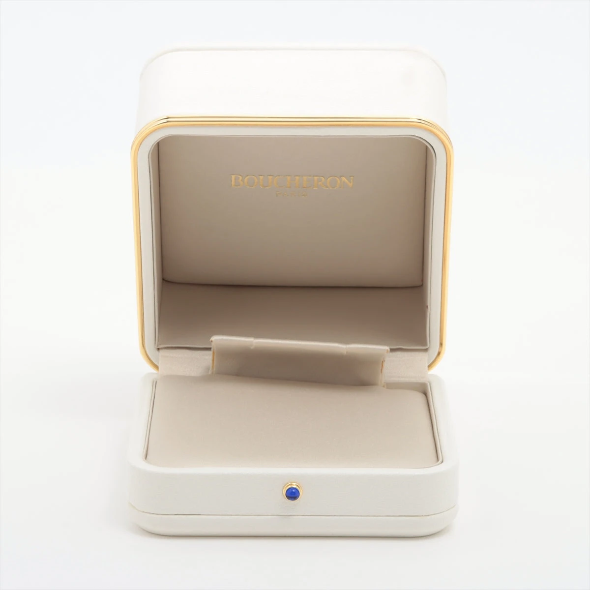 WEB限定カラー ブシュロン ピンクサファイア エメラルド ダイヤ ピアス 750(WG ピアス