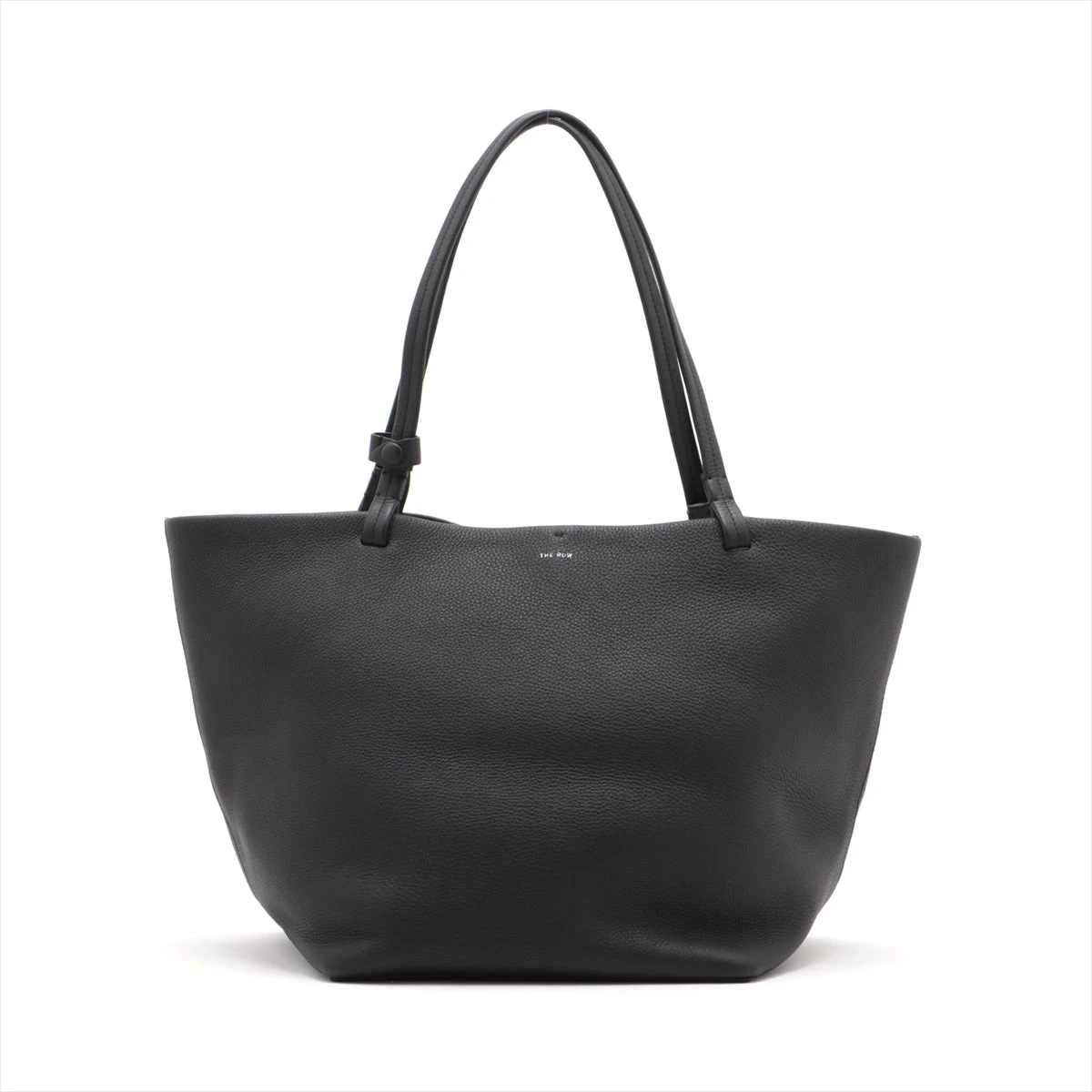 ザロウ ブラックレザートートバッグ