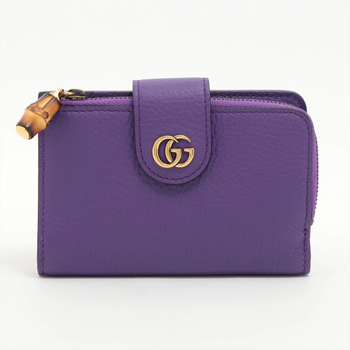 【極美品】GUCCI グッチ バンブー×パイソンレザー 長財布 パープル 箱付き 極美品】GUCCI グッチ バンブー×パイソンレザー 長財布 パープル