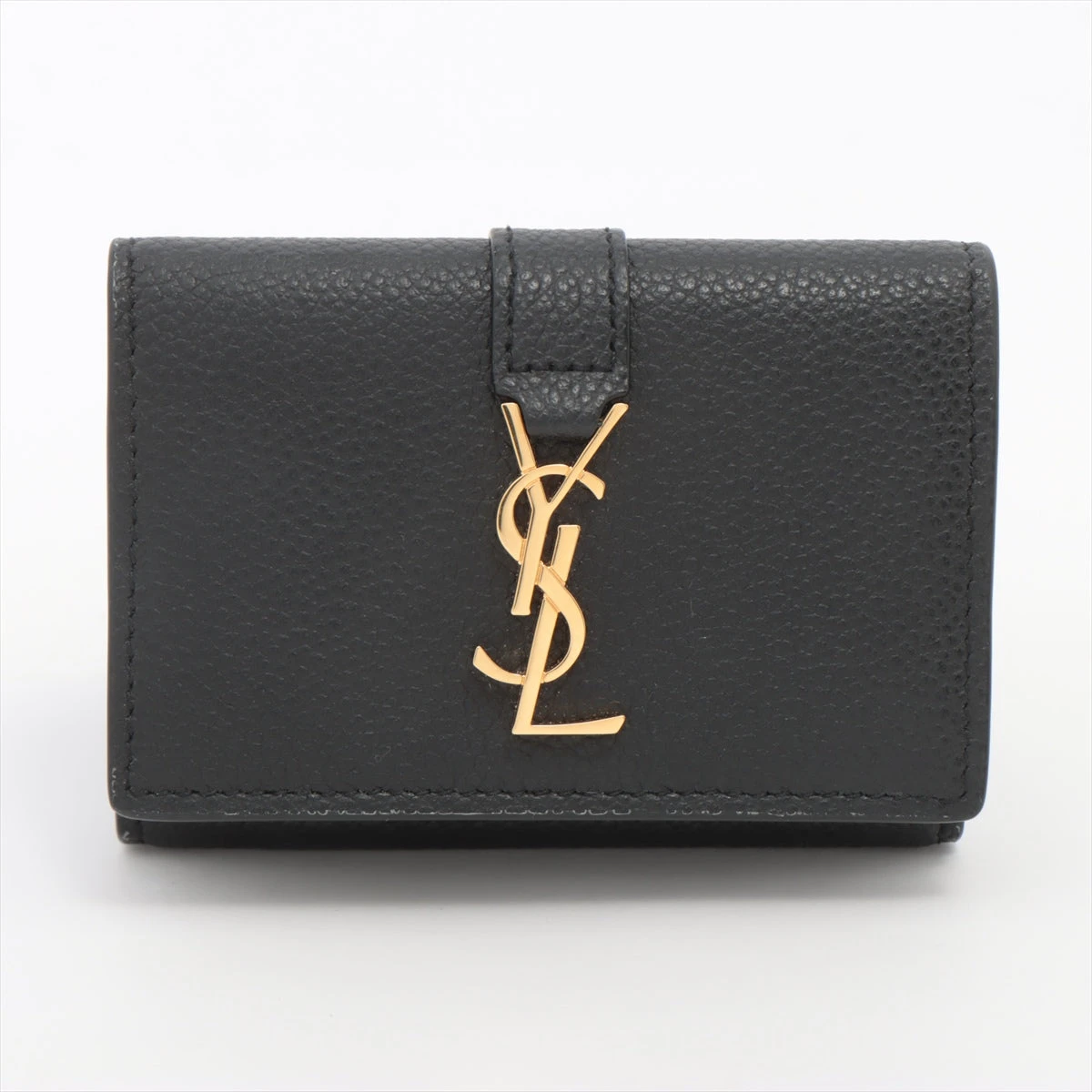 サンローラン YSLロゴ TGN620287 レザー 財布 ブラック A3386642｜中古