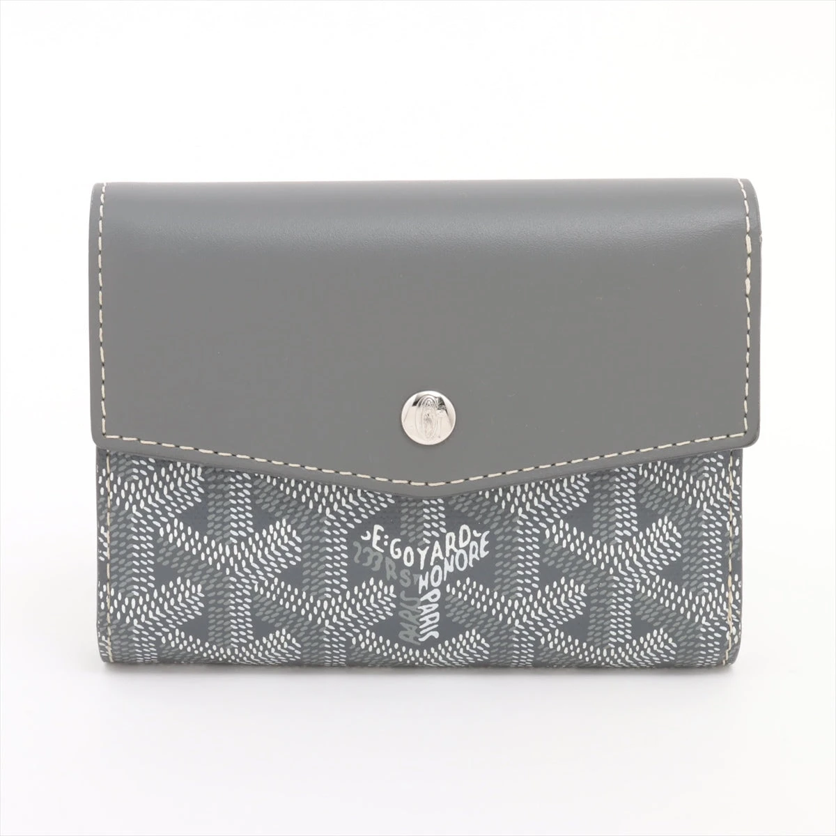 ゴヤール PVC×レザー 財布 グレー AP099955｜中古ブランド品・ブランド