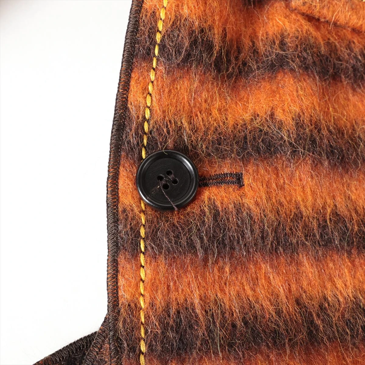 マルニ 23AW ウール×モヘヤ コート 38 レディース ブラック