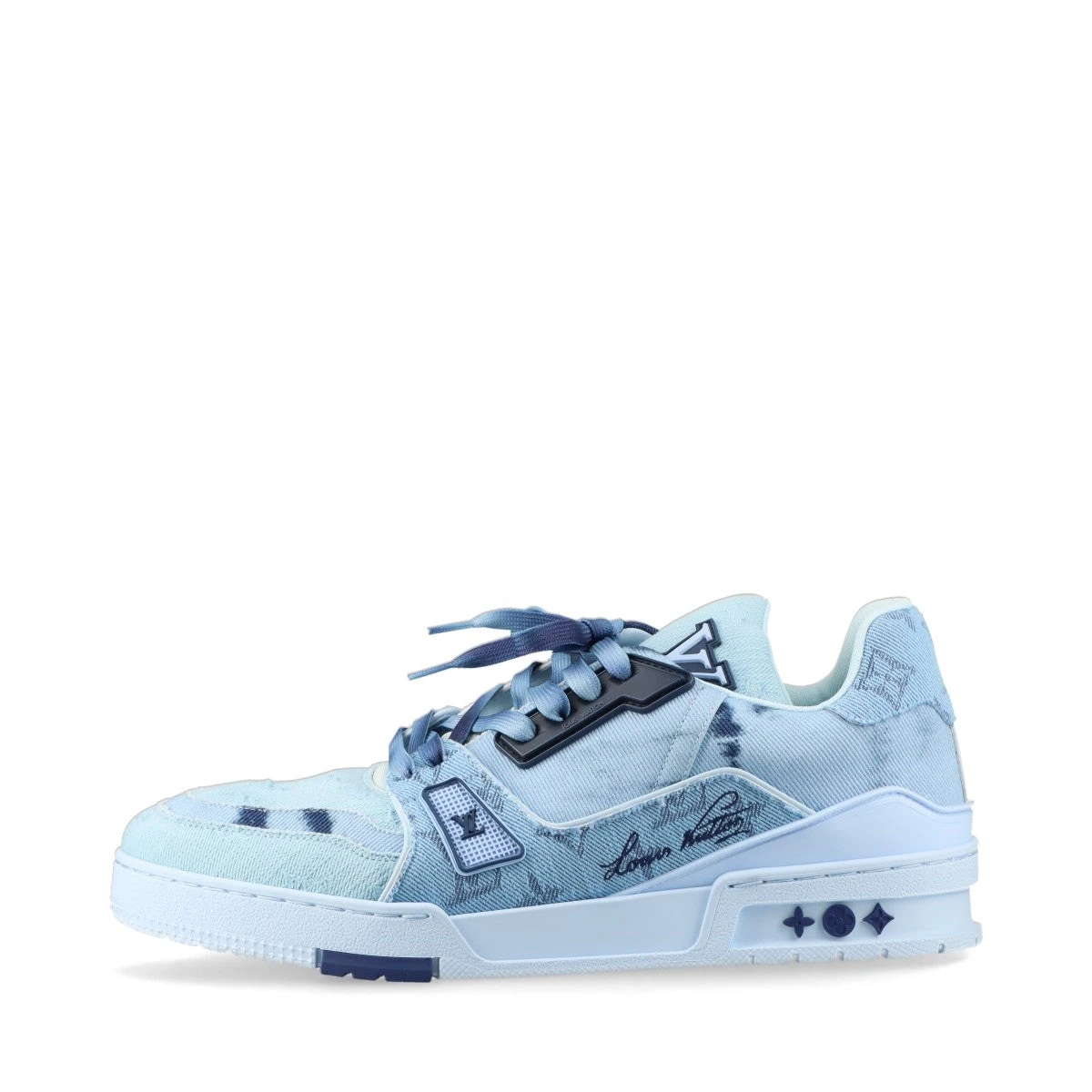 ヴィトン LVトレイナーライン 24年 デニム×レザー スニーカー 7