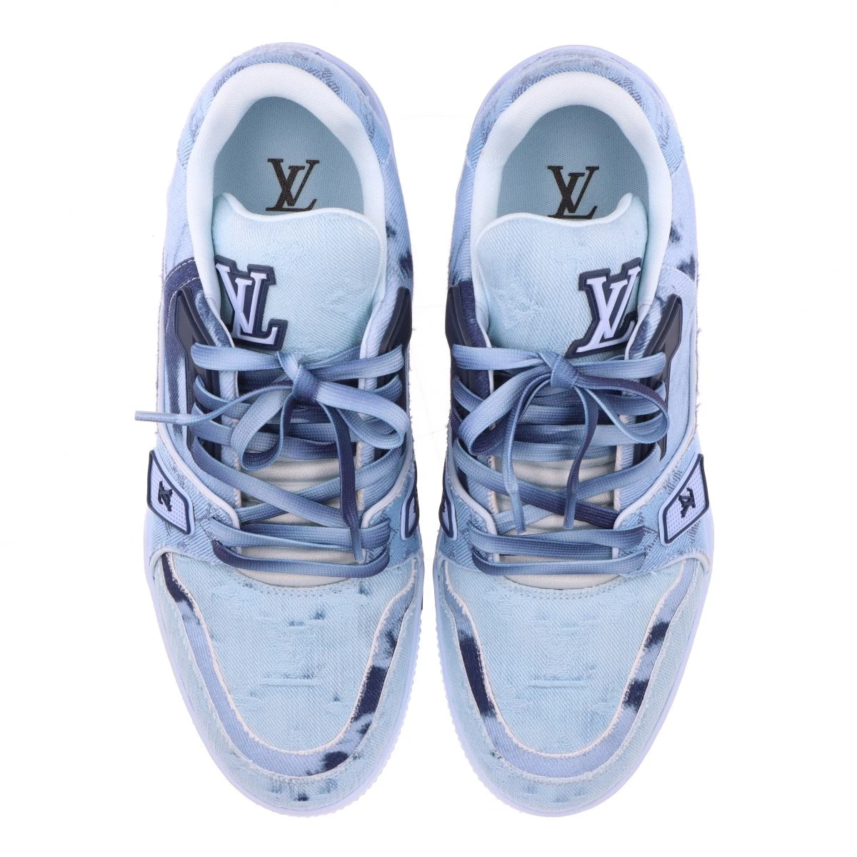 ヴィトン LVトレイナーライン 24年 デニム×レザー スニーカー 7