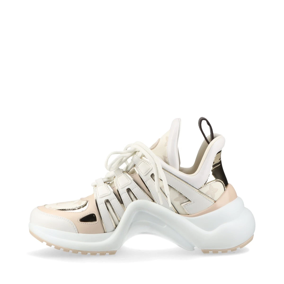 ヴィトン LVアークライトライン 23年 キャンバス×レザー スニーカー 38