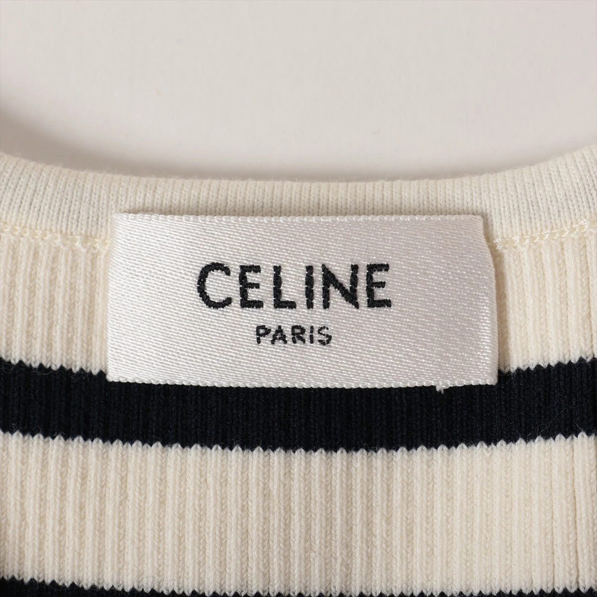 正規品　CELINE セリーヌ タンクトップ ボーダー CELINE - セリーヌ CELINE クロップド丈 ボーダー タンクトップ