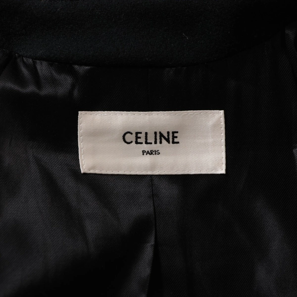 セリーヌ 19-20AW ウール ロングコート 36 レディース ブラック 