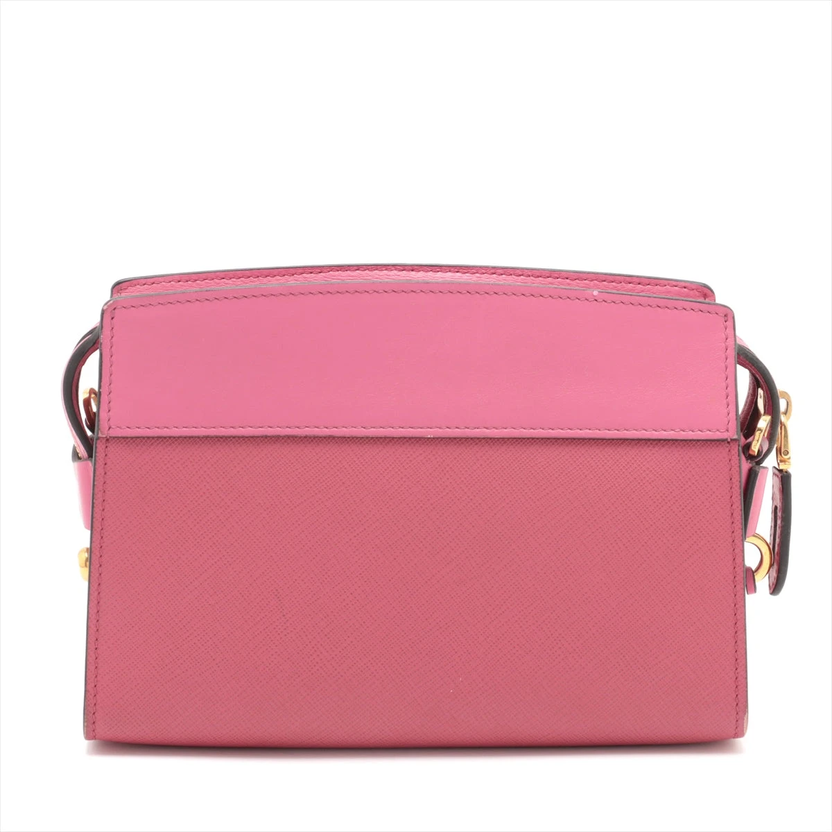 プラダ サフィアーノシティ ショルダーバッグ ピンク 1BH043 無記名  