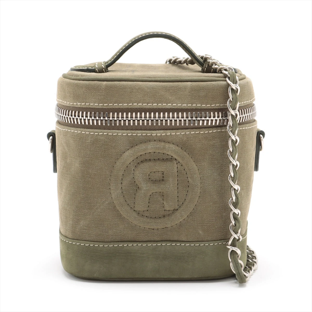 レディメイド キャンバス 2WAYバニティバッグ カーキ A3377663｜中古