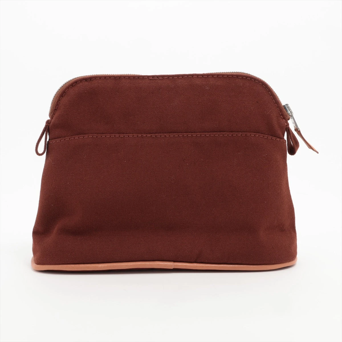 エルメス ボリードポーチ20 キャンバス ポーチ ブラウン