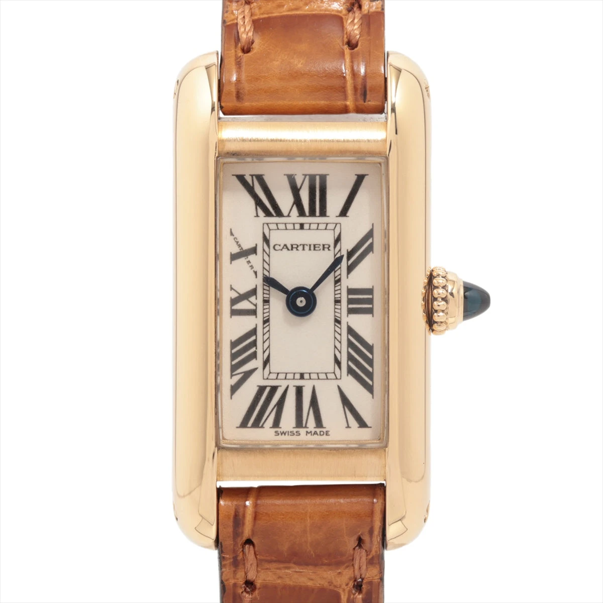Cartier タンクアロンジェ　YG 中古)CARTIER カルティエ タンク アロンジェ YG W1529956（商品