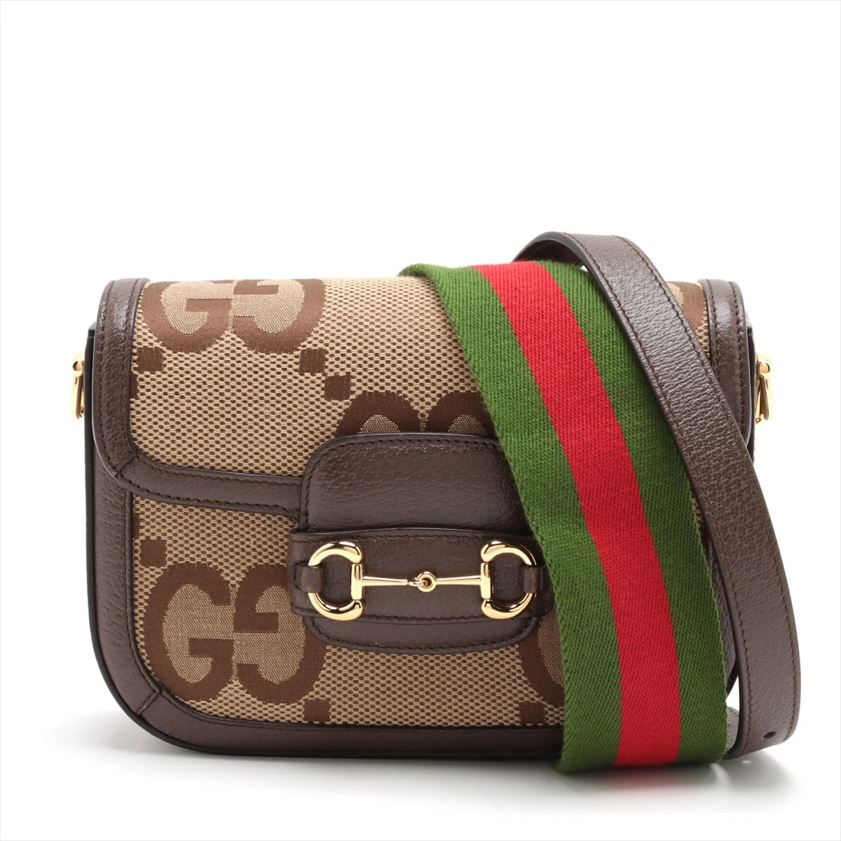 グッチ ジャンボGG キャンバス×レザー 2WAYショルダーバッグ ベージュ 