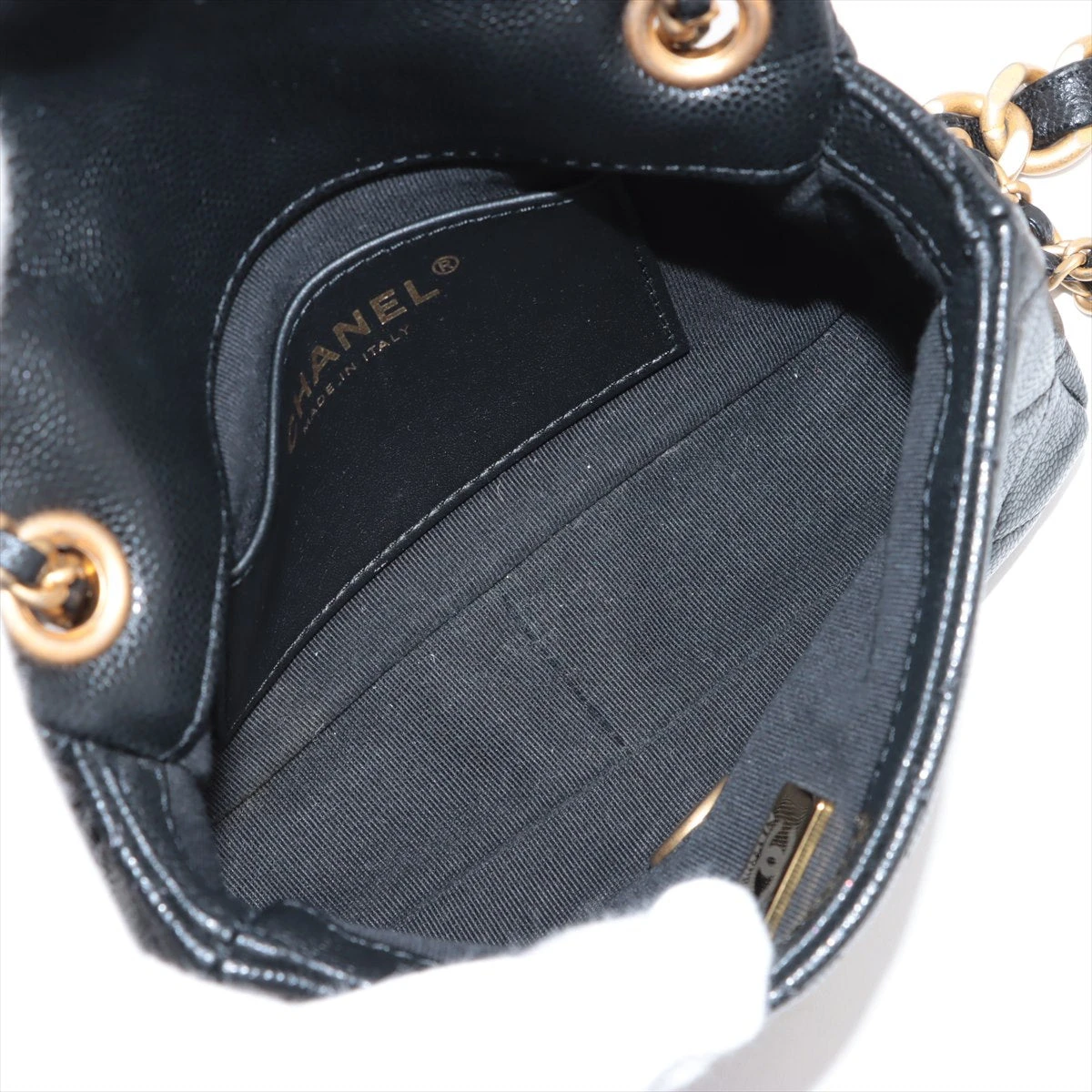 CHANEL ミニマトラッセ 17 ブラック シャンパンゴールド金具 CHANEL - CHANEL ミニマトラッセ 17 ブラック シャンパンゴールド金具